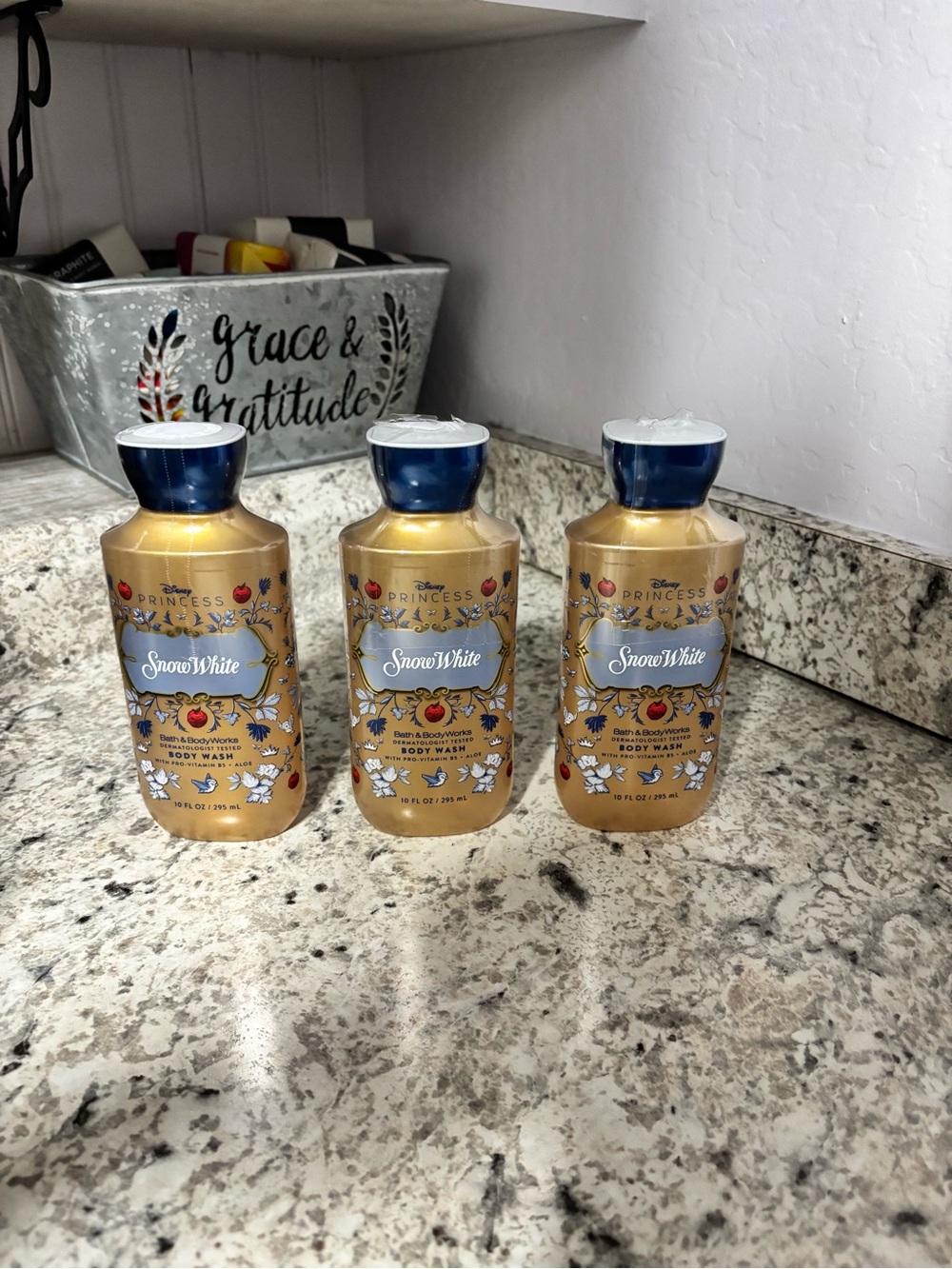 3 New Bath & Body Works Disney Princess Snow White Body Washes. NIP